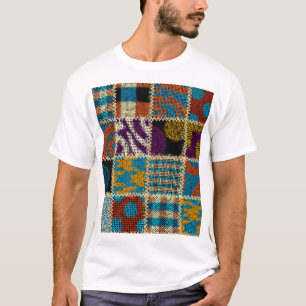 Camiseta Patrón sin inconvenientes de lienzo duro en mosaic