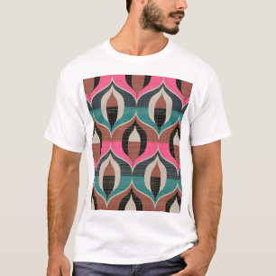 Camiseta Patrón sin problemas de estilo Retro Sixties