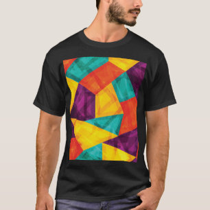 Camiseta Patrón sin soldadura brillante de mosaico brillant