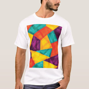 Camiseta Patrón sin soldadura brillante de mosaico brillant