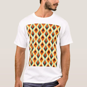 Camiseta Patrón sin soldadura de rastrillo de diamantes de