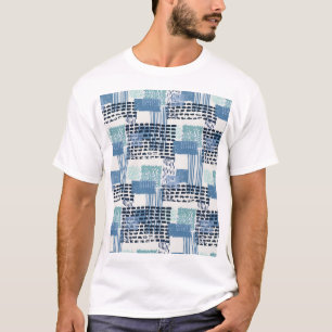 Camiseta Patrón sin soldadura Retro Memphis Doodle