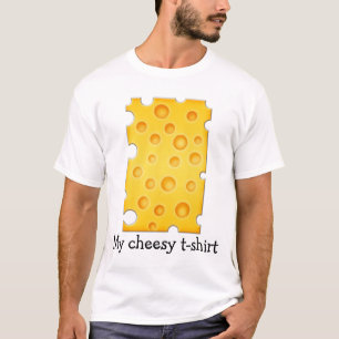 Camiseta Patrón suizo de textura con queso Cheezy