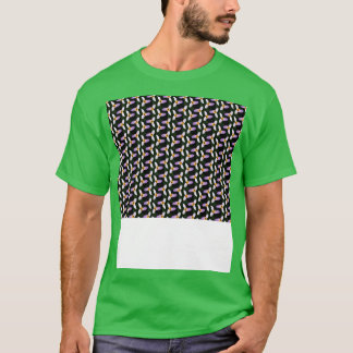 Camiseta patrón tintado de fondo oscuro de trillium blanco