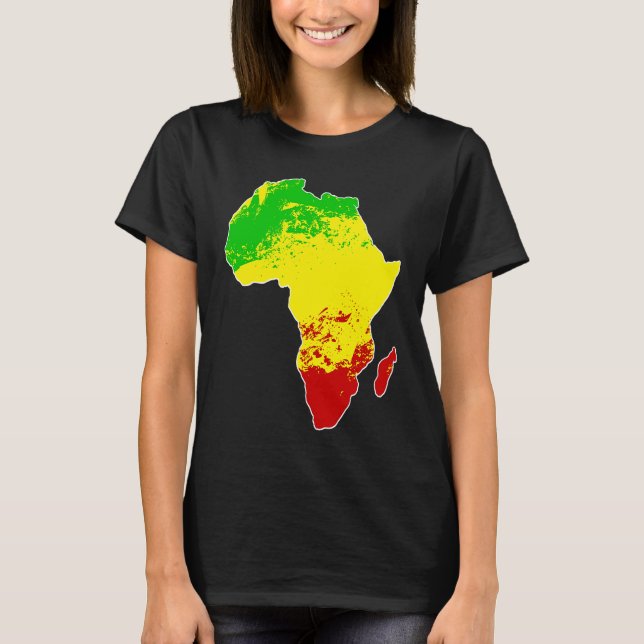 Camiseta Patrón Tradicional Rastafari Africano (Anverso)