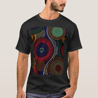 Camiseta Patrón tribal africano en tono colorido