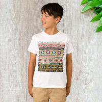 Patrón Tribal Azteca Colorido Boho Geométrico