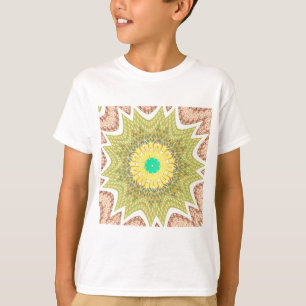 Camiseta Patrón tribal de la etnia africana amarilla Dorada