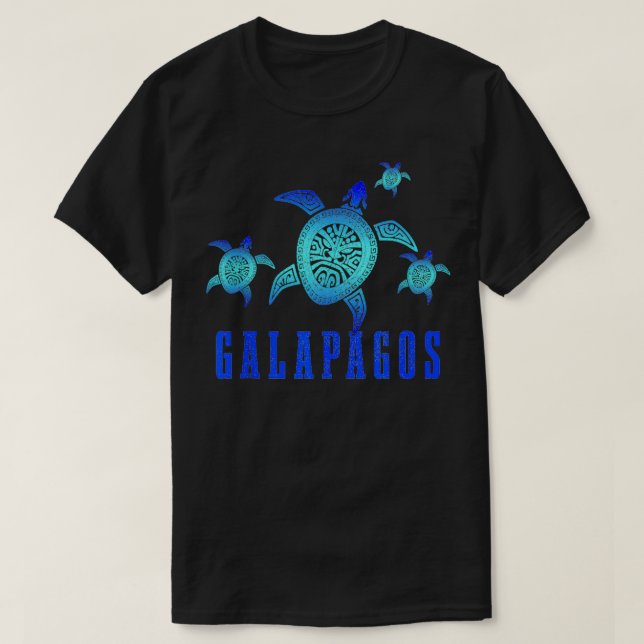 Camiseta Patrón tribal de tortugas marinas de las Islas Gal (Diseño del anverso)