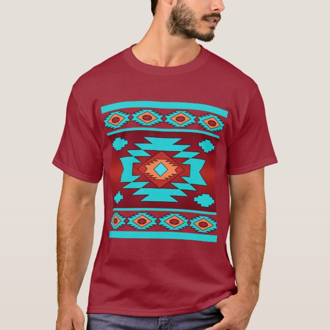 Camiseta Patrón tribal étnico del suroeste. (Anverso)