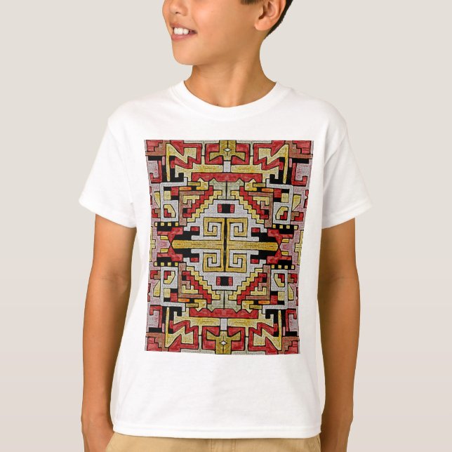 Camiseta Patrón tribal/étnico geométrico (Anverso)