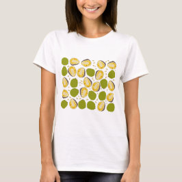 Camiseta Patrón Tropical de Jackfruit de verano - Fruta exó