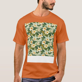 Camiseta Patrón tropical sin foco Hawai Hibiscus Monste