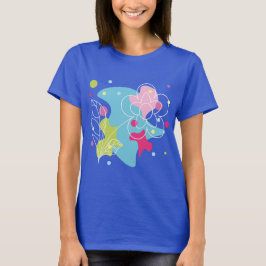 Camiseta Patrón vectorial de moda de una flor de verano en 