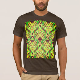 Camiseta Patrón verde y marrón