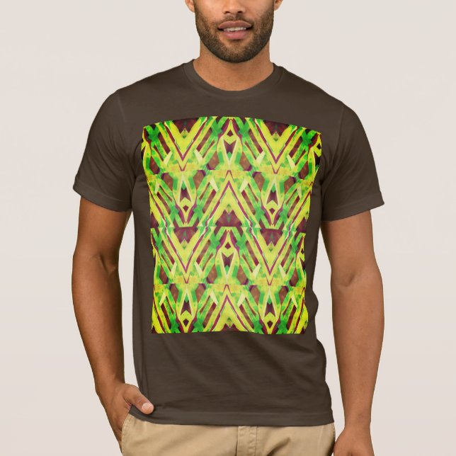Camiseta Patrón verde y marrón (Anverso)
