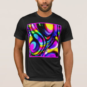 Camiseta Patrón vibrante de fantasía espiral