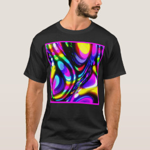 Camiseta Patrón vibrante de fantasía espiral
