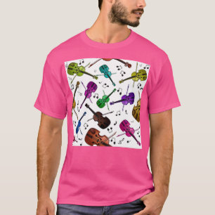 Camiseta Patrón violiniano colorido sin foco