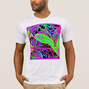 Camiseta Patrón Vivid Foliage Elegance