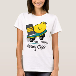 Camiseta Patrona notarial móvil en Skateboard Virginia Occi