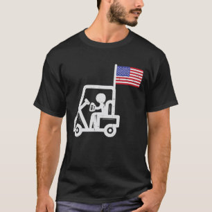 Camiseta Patronato de Golf Patriótico Bandera Americana Dri
