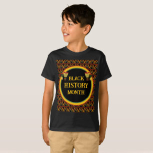 Camiseta Patrones africanos celebración del mes de la histo