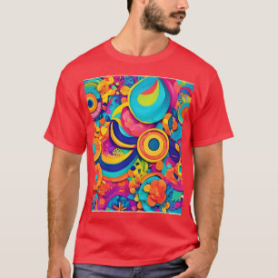 Camiseta Patrones Concéntricos coloridos