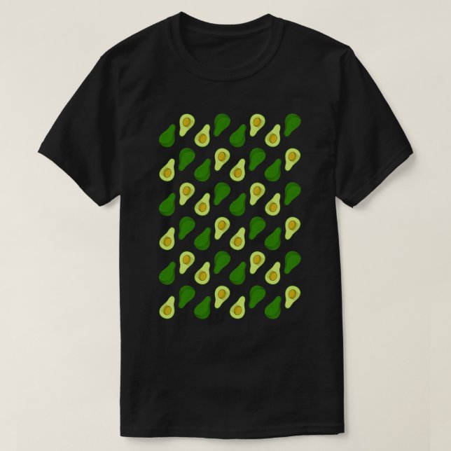 Camiseta Patrones de aguacate Yummy (Diseño del anverso)