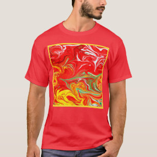 Camiseta Patrones de colores calientes Arte. Comprar ahora