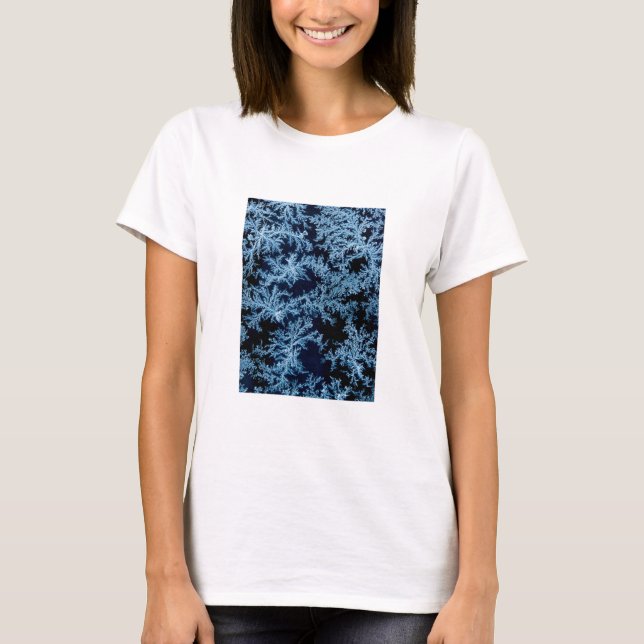 Camiseta Patrones de escarcha en primer plano, California (Anverso)