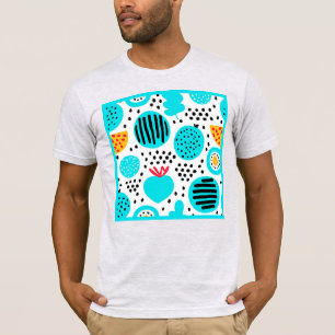 Camiseta Patrones de frutas azules pintando arte. Compra ah