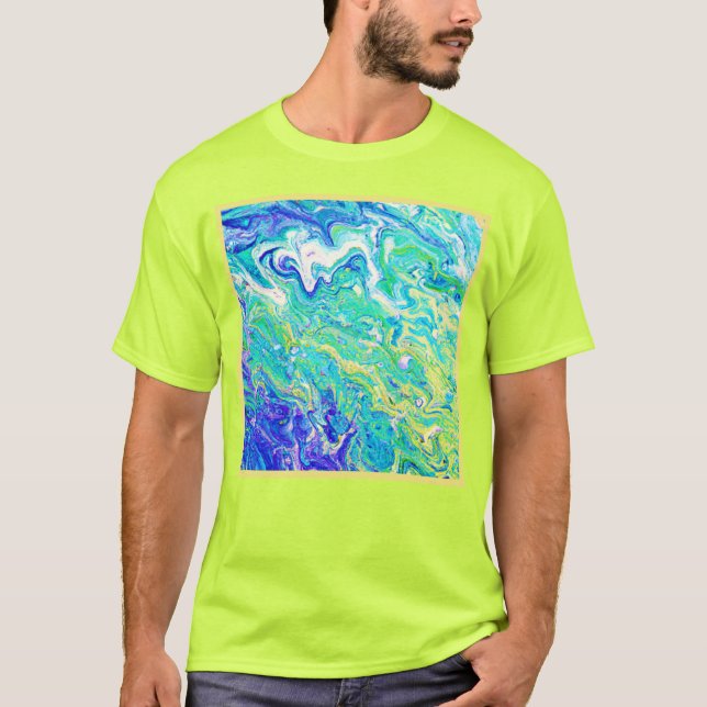 Camiseta Patrones de ondas cortas (Anverso)