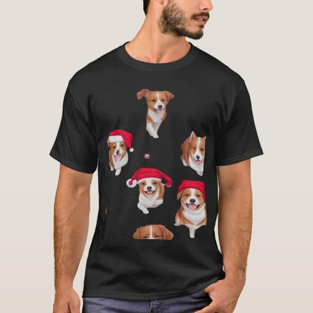 Camiseta patrones divertidos navidad yule yuletide T-S clás (Anverso)