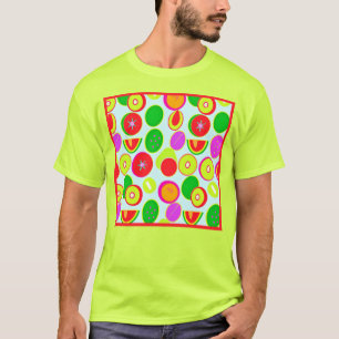 Camiseta Patrones exóticos de frutas tropicales. ¡Hazte con