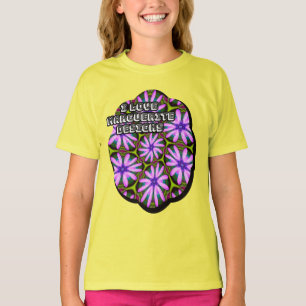 Camiseta Patrones margueritas púrpura