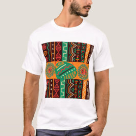 Camiseta Patrones y adornos africanos