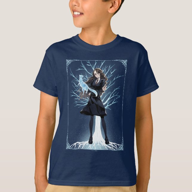 Camiseta Patrono Otter de Anime Hermione Granger (Anverso)