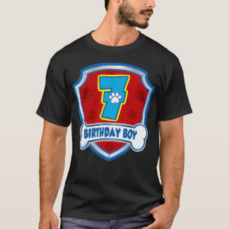 Camiseta Patrulla de 7 años de edad Perro Paw Kid
