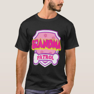 Camiseta Patrulla de Abuela Perro Divertido regalo Fiesta d