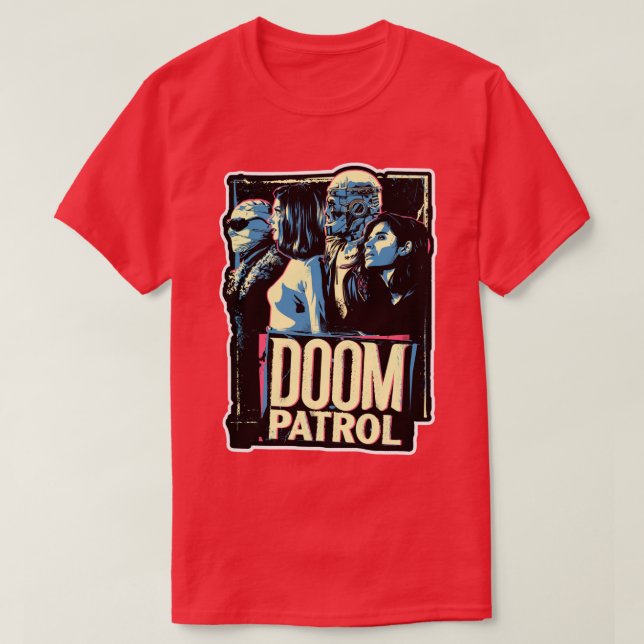 Camiseta Patrulla de Doom (Diseño del anverso)