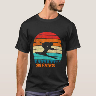 Camiseta patrulla de esquí coincidente estación de esquí in
