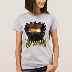 Camiseta Patrulla de gatos de Halloween