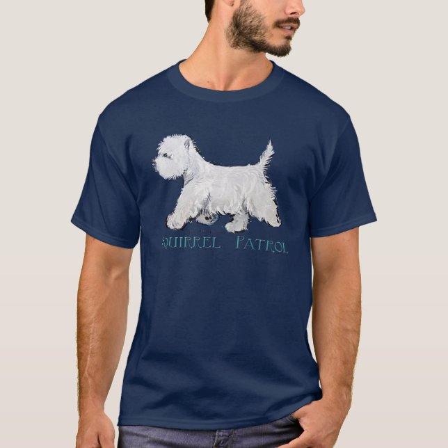 Camiseta Patrulla de la ardilla de Westie (Anverso)