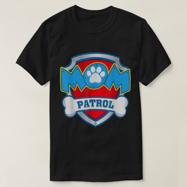 Camiseta Patrulla de mamá - Pieza de cumpleaños de papá pap (Diseño del anverso)
