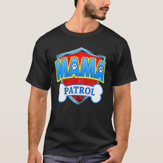 Camiseta Patrulla de mamás divertida - Perro Mamá, Papá Par
