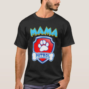 Camiseta Patrulla de mamás divertida - Perro Mamá, Papá Par