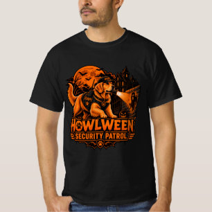 Camiseta Patrulla de Seguridad Howlween Perro de Agua Retri