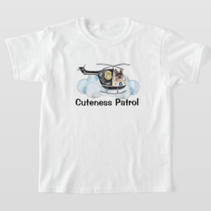 Camiseta Patrulla de ternura policía K-9 perro helicóptero