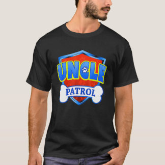 Camiseta Patrulla de Tío Gracioso - Perro Mamá, Papá Para H